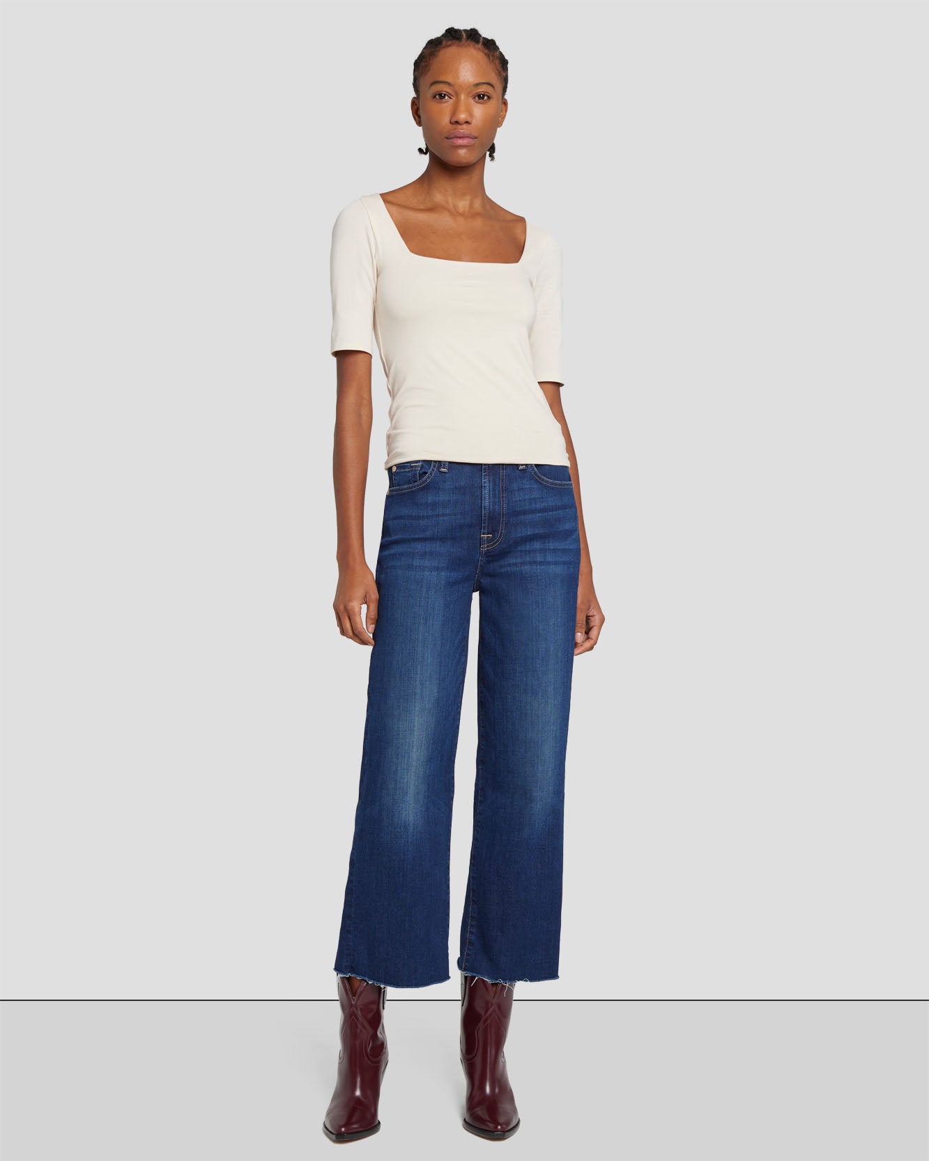 7 for all deals mankind cropped jeans