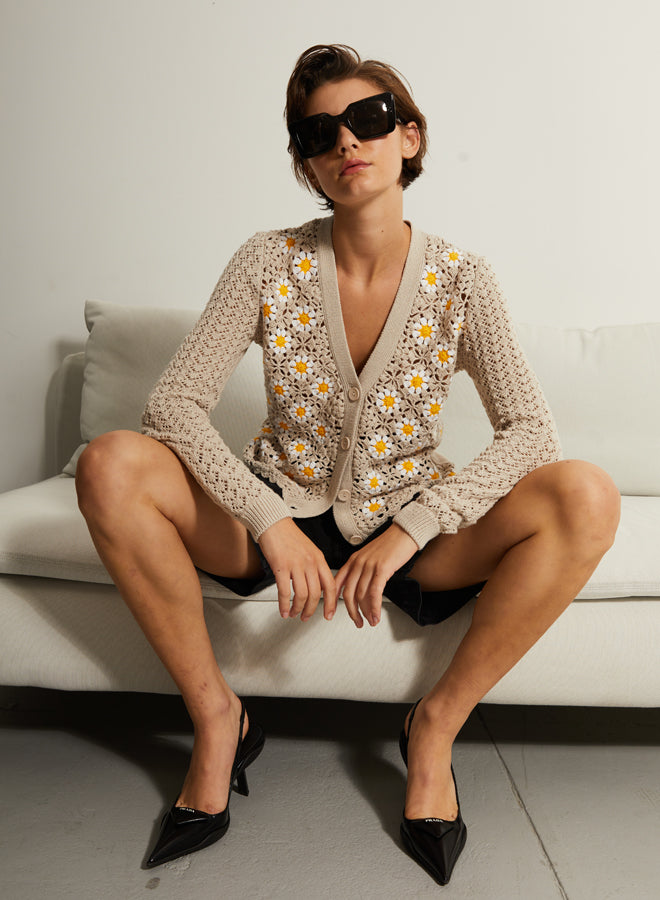 CROCHET DAISY CARDIGAN AUTUMN CASHMERE Joelle s Jeff s Guyshop