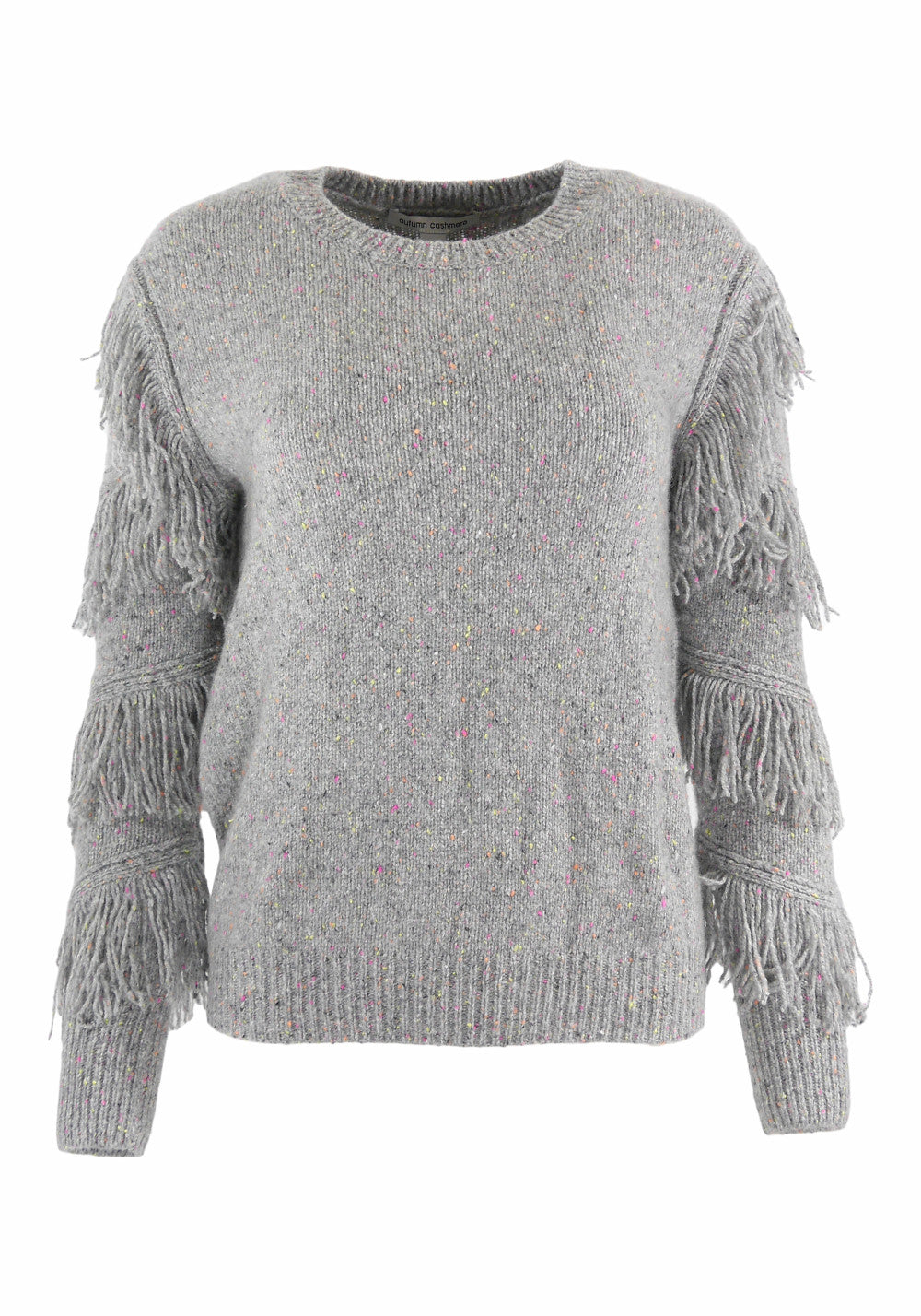 FRINGE SLEEVE CREW SWEATER AUTUMN CASHMERE Joelle s Jeff s Guyshop