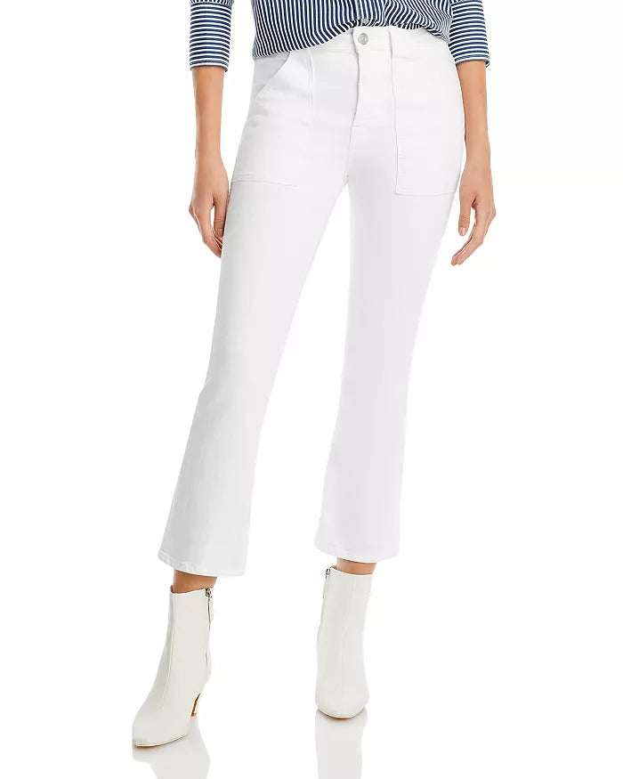 Frame white cropped sales jeans