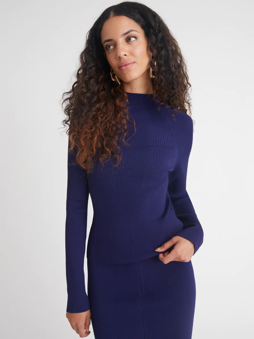 HALEY MOCKNECK RIBBED SWEATER - 525 AMERICA – Joelle's/Jeff's Guyshop