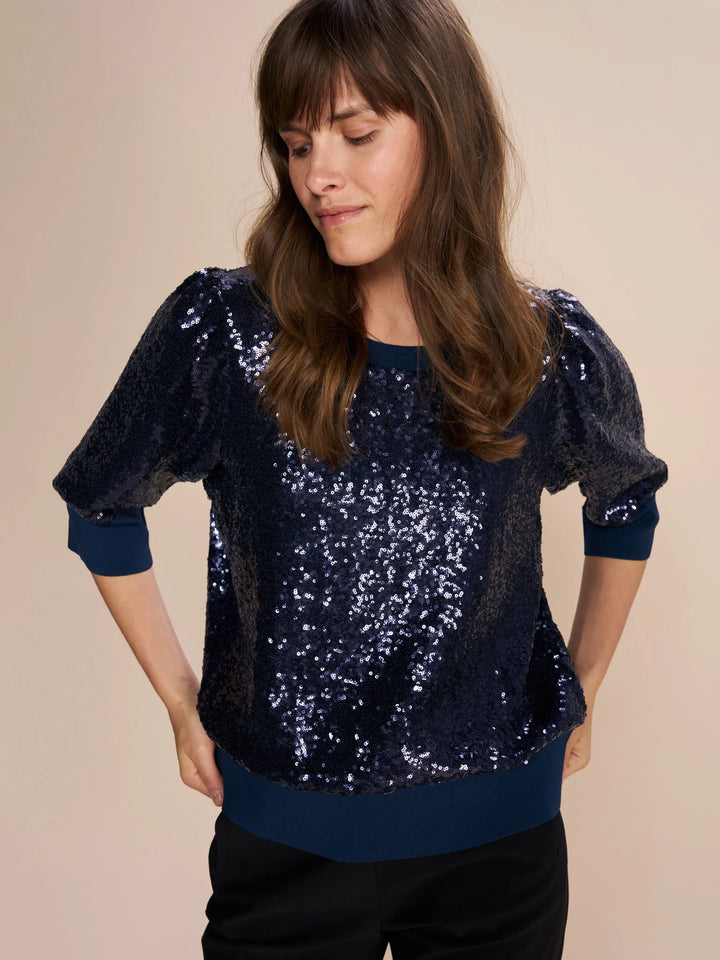 DESSA SEQUIN BLOUSE - MOS MOSH