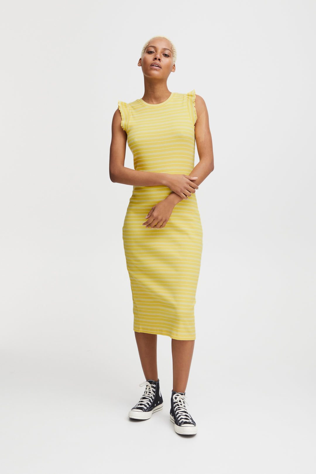 LOUISANY DRESS (GOLDFINCH) - ICHI