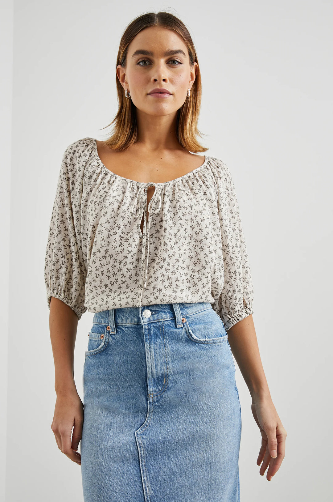 KIRSTIE TOP (BELLA FLORAL) -RAILS