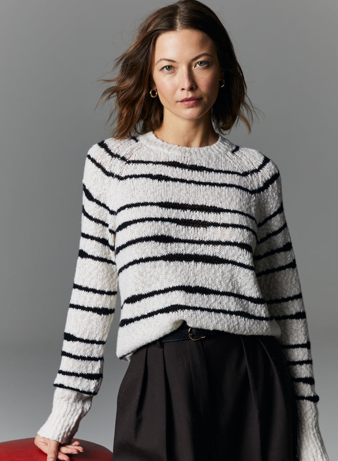 STRIPED RAGLAN SLEEVE CREW AUTUMN CASHMERE Joelle s Jeff s Guyshop