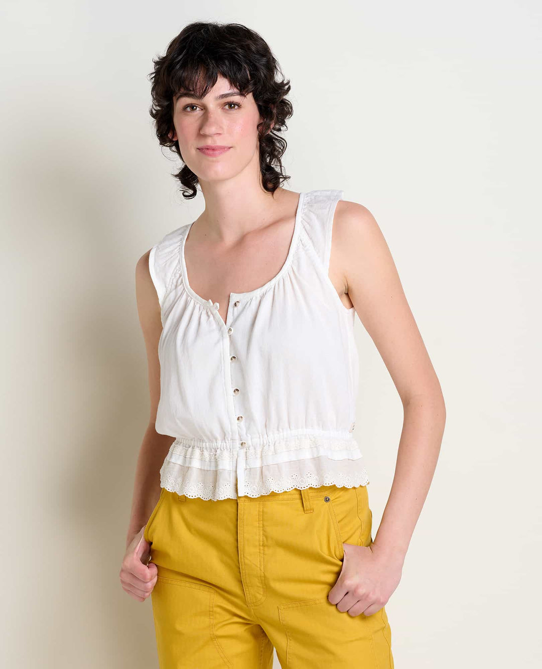 MANZANA RUFFLE TANK - TOAD&CO