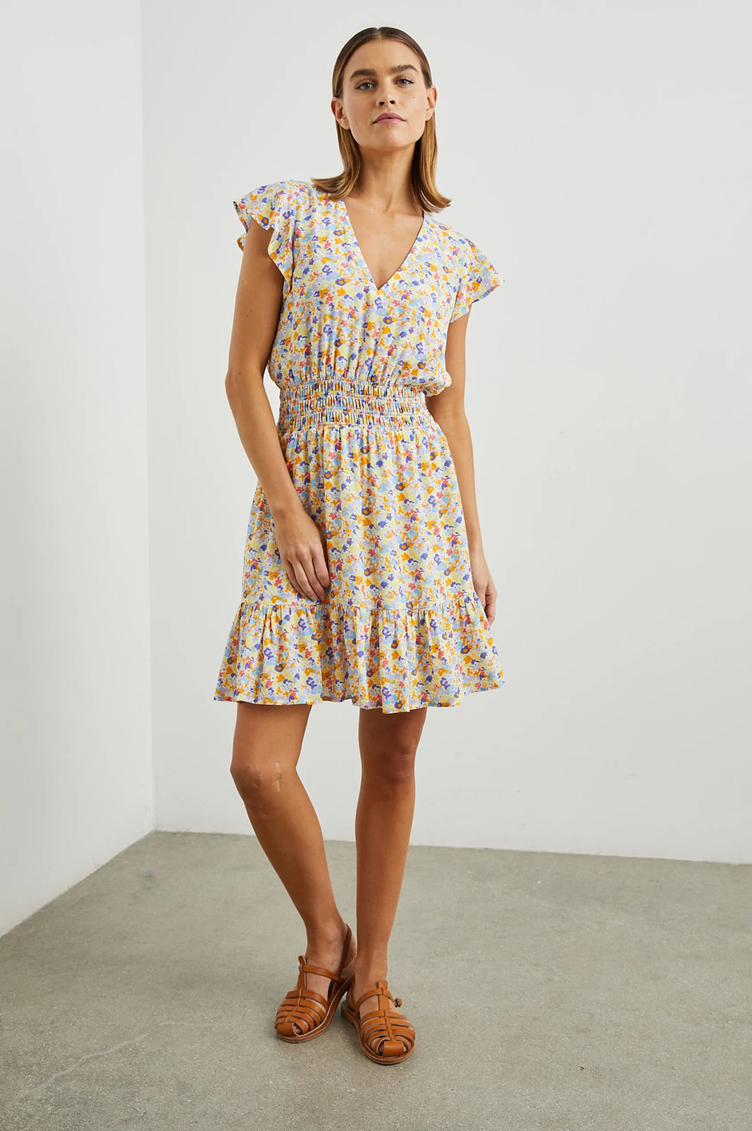 TARA DRESS (PAPAYA FLOWERS) - RAILS