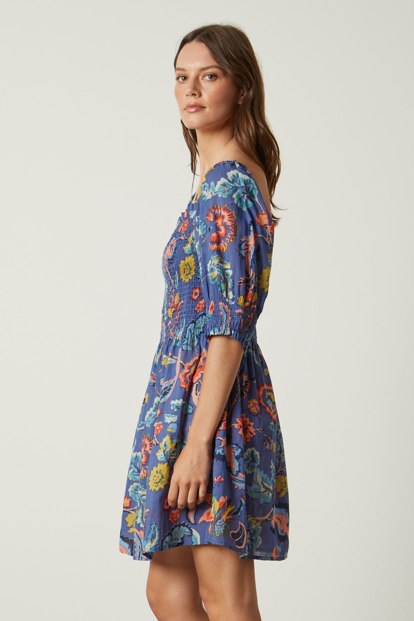 RAMIRA PRINTED COTTON DRESS - VELVET – Joelle's/Jeff's Guyshop